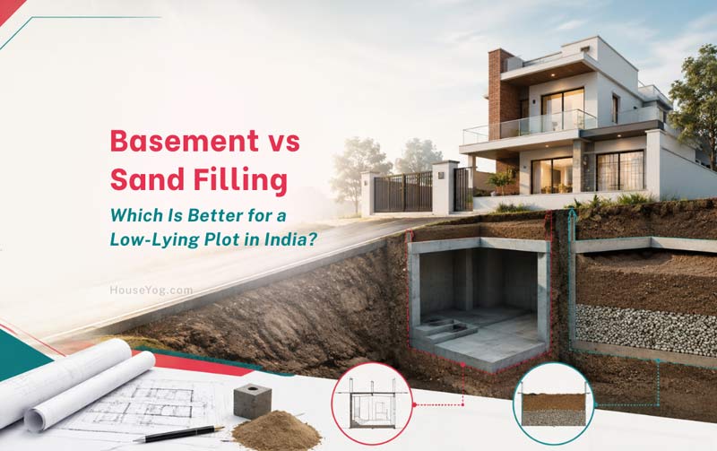 Basement vs Sand Filling: Which Is Better for a Low-Lying Plot in India?