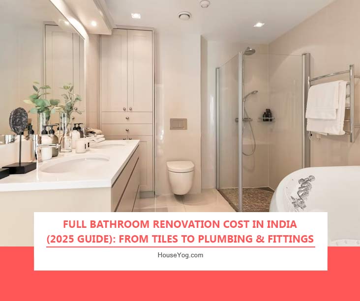 Bathroom renovation cost in India 2025: tiles, plumbing & fittings price guide