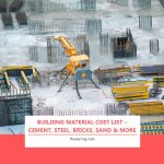 Building Material Cost List – Cement, Steel, Bricks, Sand & More