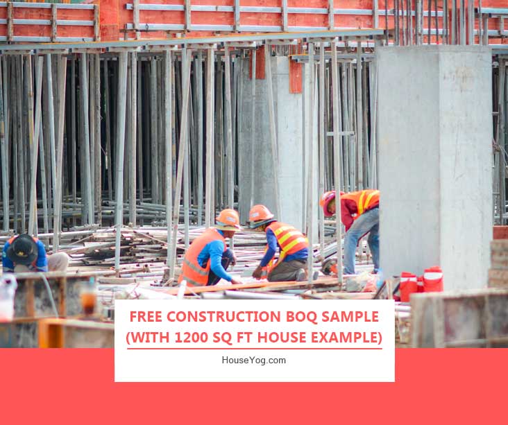 Free Construction BOQ Sample (With 1200 Sq Ft House Example)