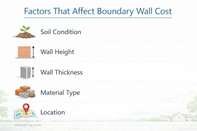 Factors That Affect Boundary Wall Cost