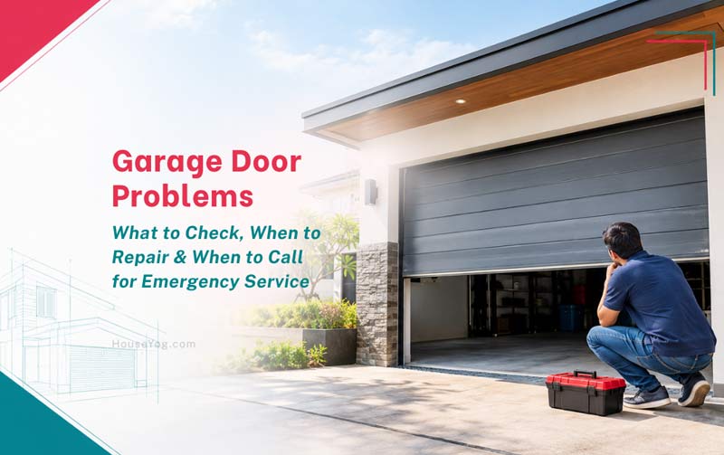 Garage Door Problems: What to Check, When to Repair & When to Call for Emergency Service