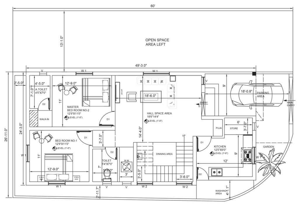 House Working Drawing