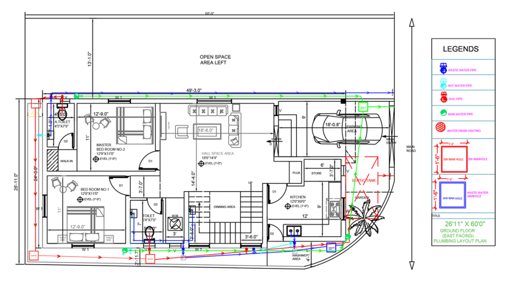 Plumbing and Sanitary Drawings