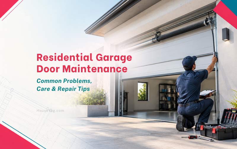 Residential Garage Door Maintenance: Common Problems, Care & Repair Tips
