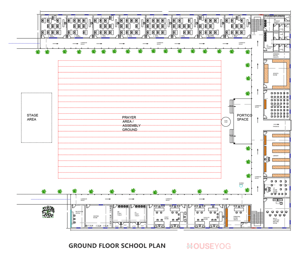 school floor plan