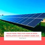 Solar Panel Price for Home in India