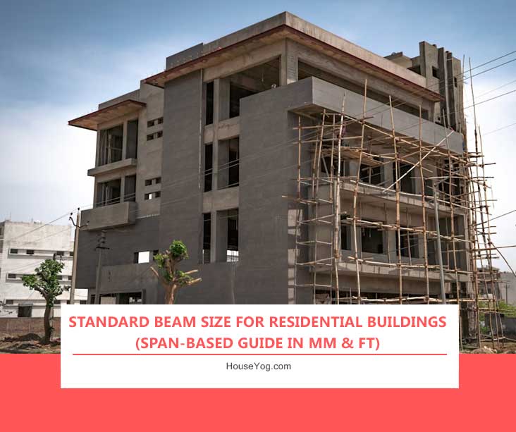 Standard Beam Size for Residential Buildings (Span-Based Guide in mm & ft)
