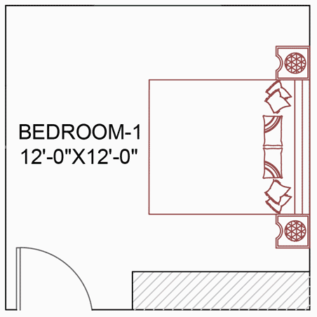 Standard Bedroom Size Layout