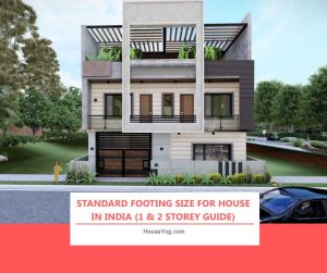 Standard Footing Size for House in India (1 & 2 Storey Guide)