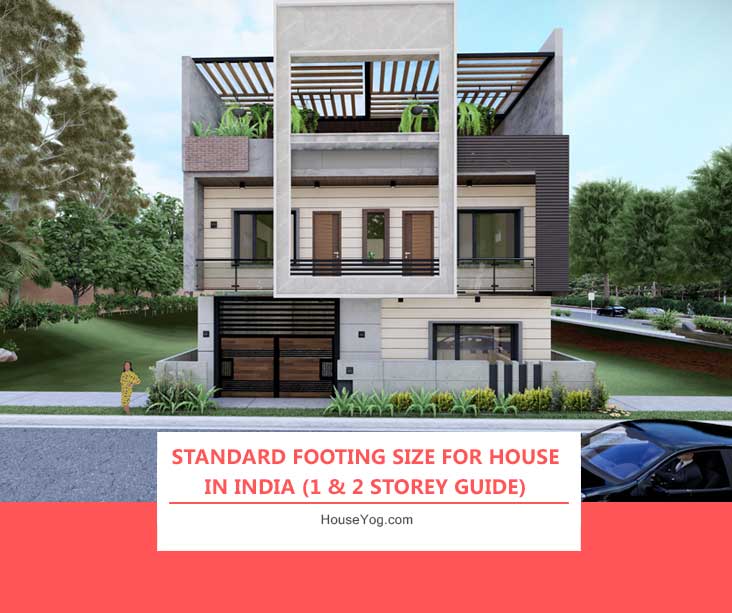 Standard Footing Size for House in India (1 & 2 Storey Guide)