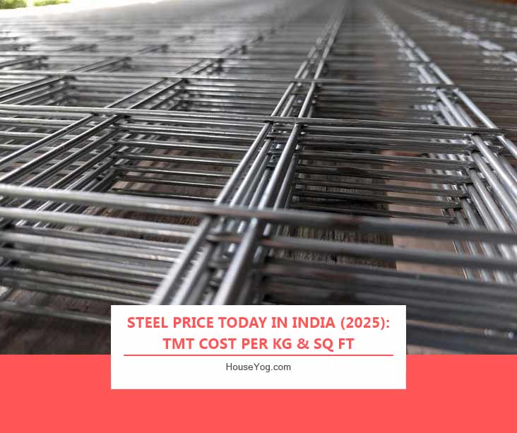 Steel Price Today in India (2025) | TMT Cost per Kg & Sq Ft