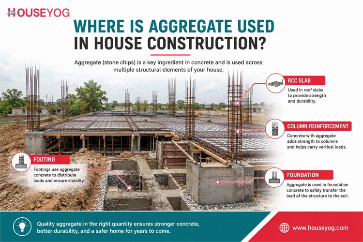 Where Is Aggregate Used in House Construction