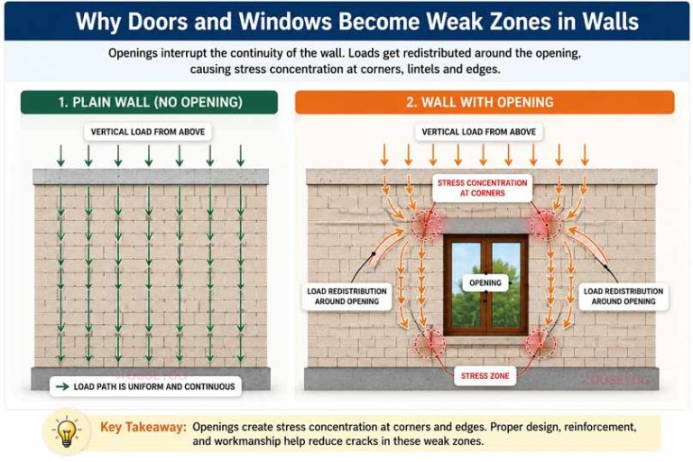 Weak Window Cracks Near Doors and Windows: Causes, Types & Repair Tips