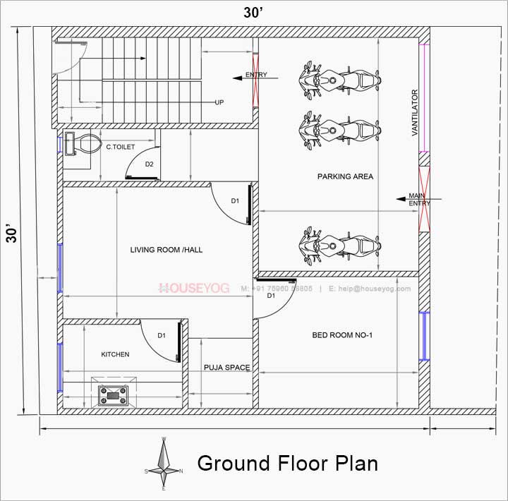 House map design with Vastu
