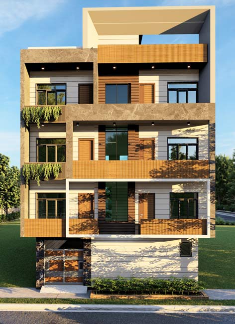 Architect in Motihari 3D elevation design