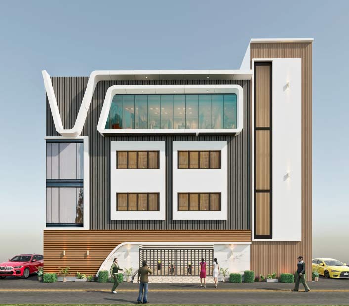 Architect in Motihari Banquet Hall elevation design