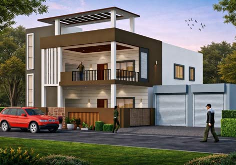 Modern Duplex House Design