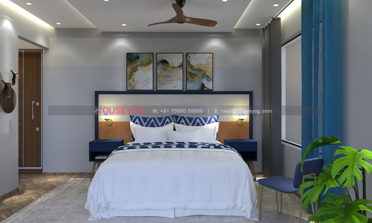 Simple fall ceiling discount design for bedroom