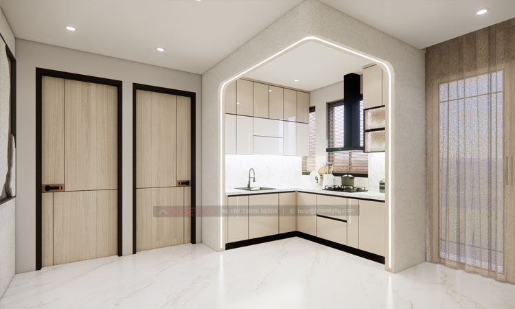 Modern Open Modular Kitchen Design