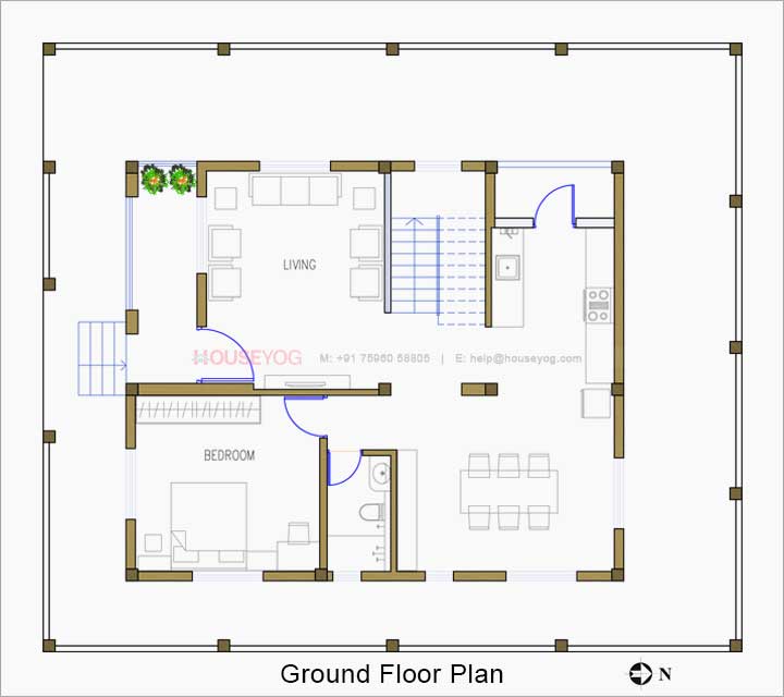 3 Bhk House Plan Best Floorplan