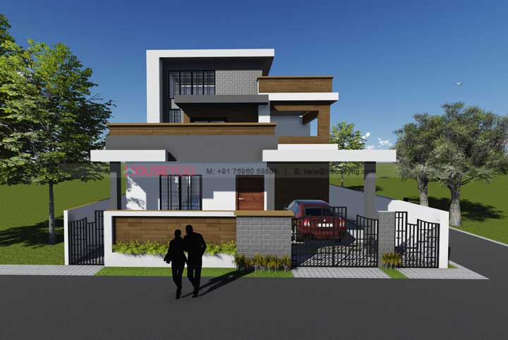 40x60 House Plan 4 Bhk East Facing Duplex House Design With Open Terrac