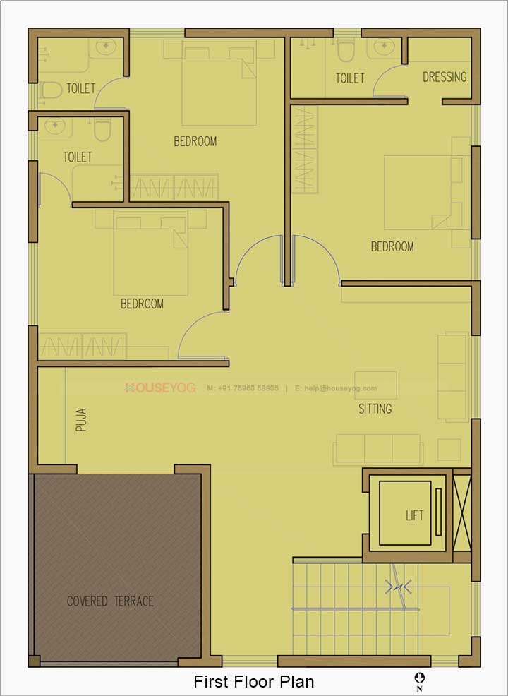 45x55 House Plan 2475 Sq Ft Home, 2400 Sq Ft House Plans Cost