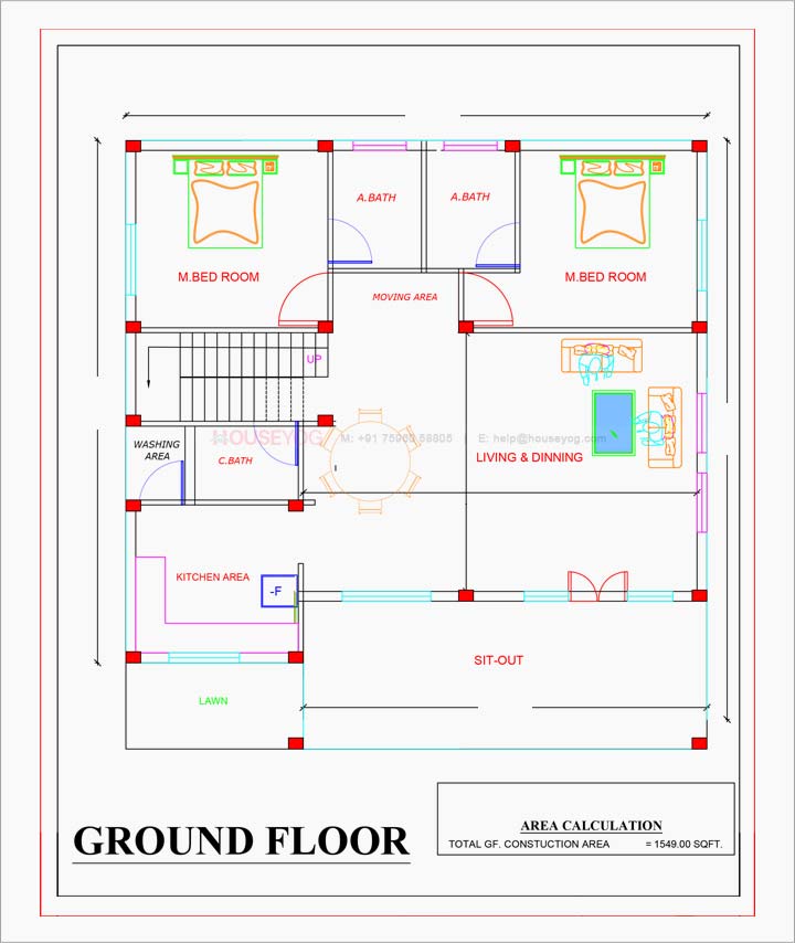 40 House Plan Front Design