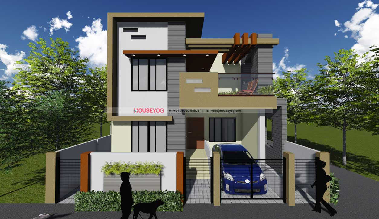 32x53 3 BHK Duplex House Plan Front View Design - 1738.75 sq ft