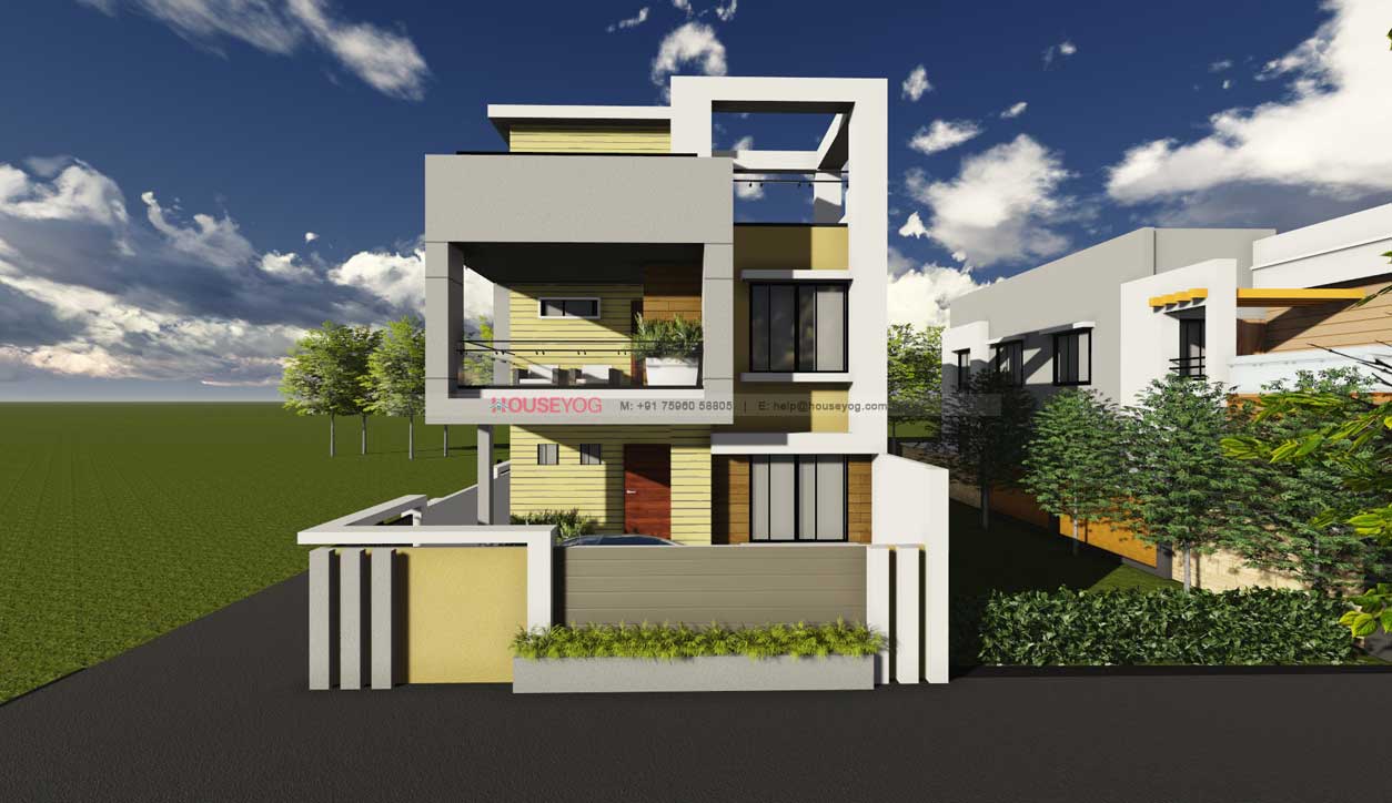 28x50 Duplex Indian House Plan – 3BHK, East Facing - 1400 sq ft