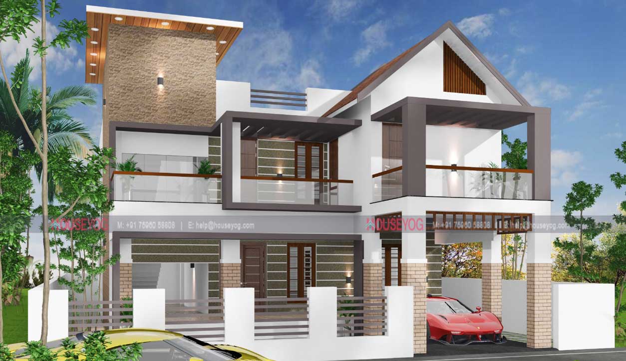 35x70 House Plan West Facing House Front Design Of Elevation 2450 Sq Ft 