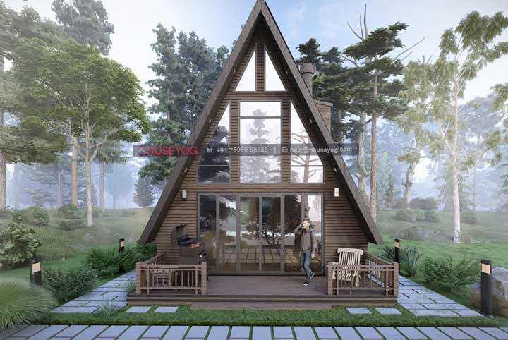 25x55 Swiss House Design Plans - Swiss Chalet Style House Floor Plan