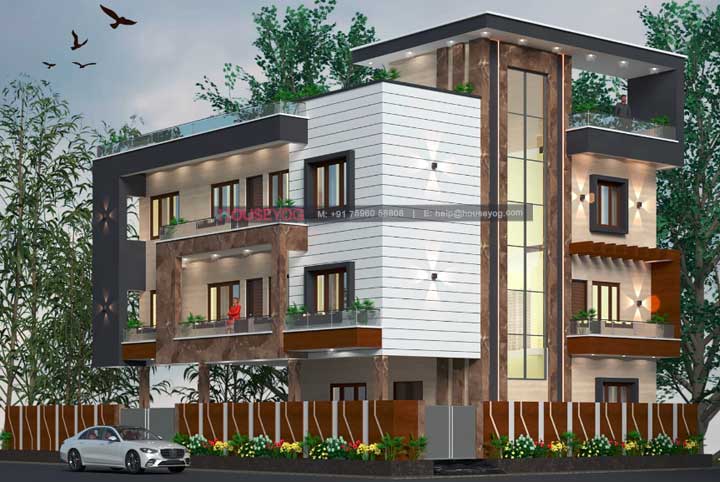 Modern 50x75 North-Facing House Plan | 3750 SqFt House Design in Ranchi